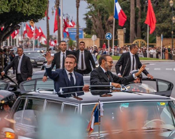 سكان مدينتي الرباط وسلا يخصصون استقبالا بهيجا للرئيس إيمانويل ماكرون