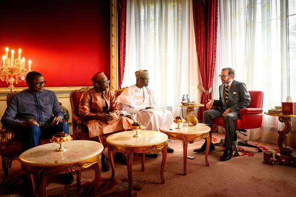 جلالة الملك يستقبل وزراء الشؤون الخارجية بالبلدان الثلاثة الأعضاء في تحالف دول الساحل