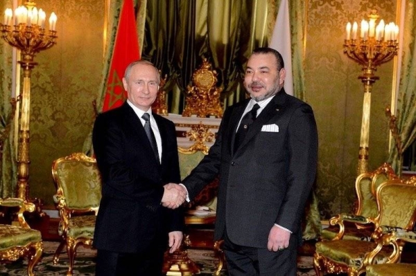 جلالة الملك يهنئ رئيس فيدرالية روسيا بمناسبة العيد الوطني لبلاده