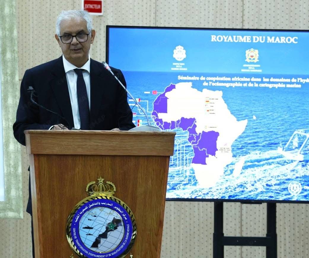 الوزير بركة : المغرب يعمل على تعزيز الوسائل المادية الخاصة بالأنشطة الهيدروغرافية والمحيطية والخرائطية