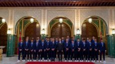 بتعليمات سامية من جلالة الملك، صاحب السمو الملكي ولي العهد الأمير مولاي الحسن يترأس حفلا أقامه جلالته على شرف أعضاء المنتخب الوطني لكرة القدم لأقل من 20 سنة، بطل العالم