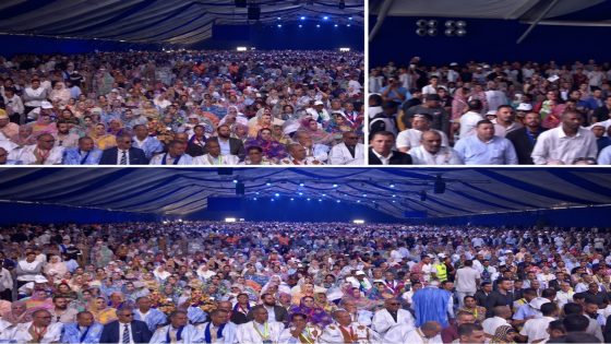 الخطاط ينجا يرفع سقف التنافس الانتخابي بالداخلة…حضور 15 ألف مشارك داخل القاعة وآلاف خارجها للمهرجان الخطابي للبام